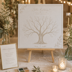 Arbre à empreintes sur toile de peintre personnalisable