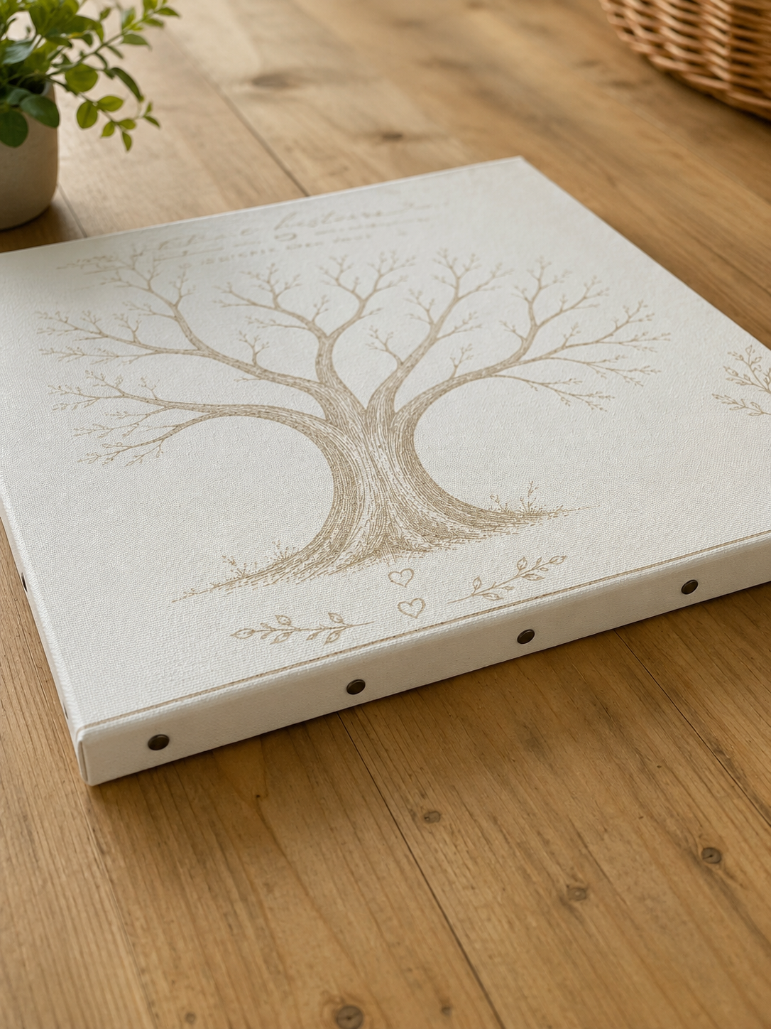 Arbre à empreintes personnalisé sur toile